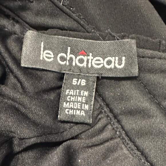 PROM Bridesmaid Gala Long Dress Black with Silver Sequins Greek Style Sheer 5/6 - Picture 9 of 9